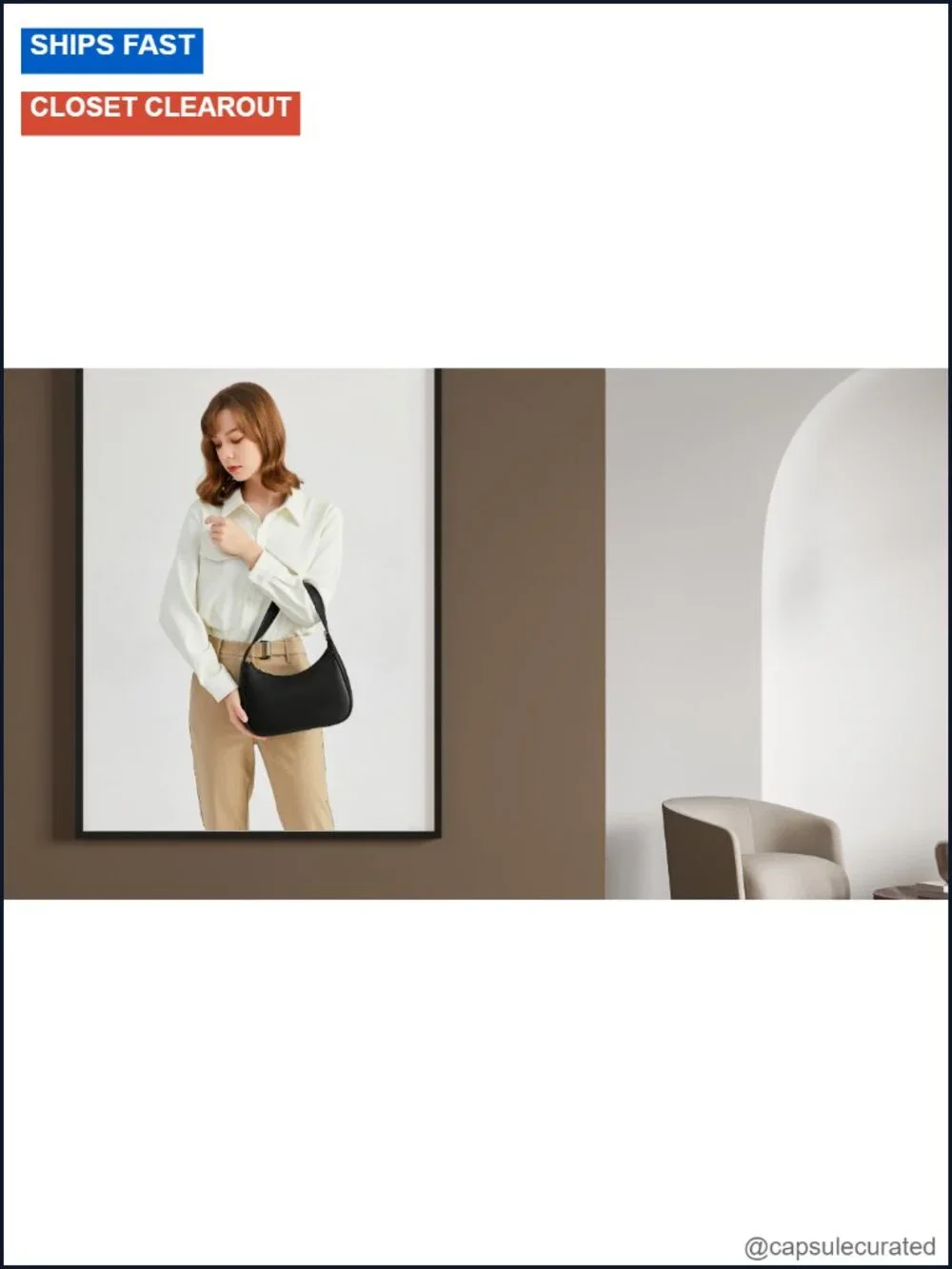 PU Leather Hobo Shoulder Bag with Zipper, Cute & Spacious Tote for Women